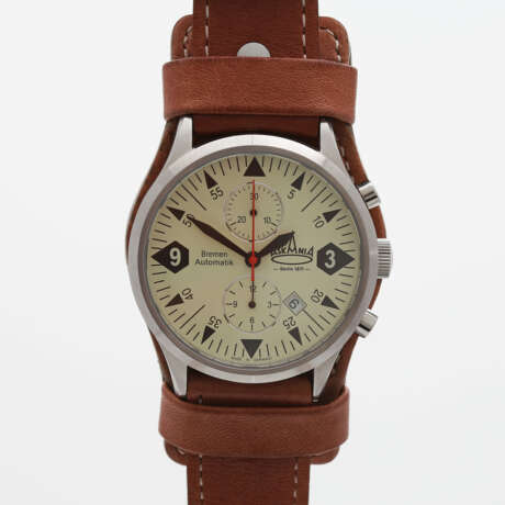 ASKANIA "Bremen Chronograph" Herrenuhr, Ref. BRE72X. Edelstahl. - photo 1