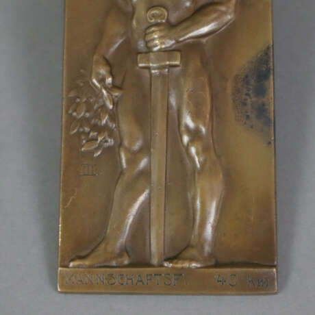 Bronzeplakette "Wiener Sport Club 1927" - hochrechteckige Fo… - Foto 3