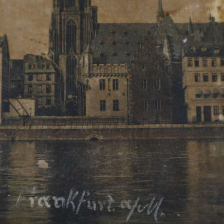 Antiker Souvenirteller "Frankfurt" - Sorau, Niederlausitz, R… - Foto 3