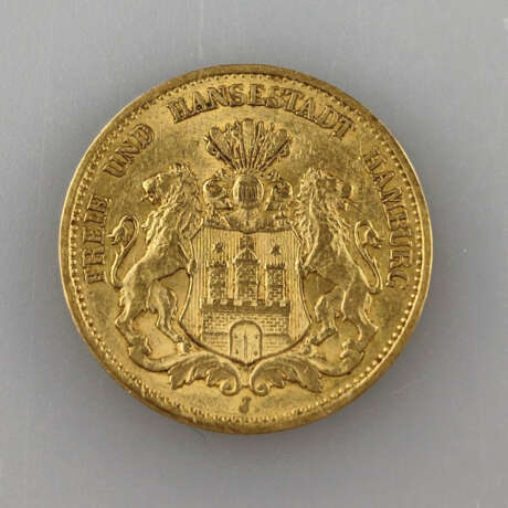 Goldmünze 20 Mark 1899- Deutsches Kaiserreich, Freie und Han… - photo 1