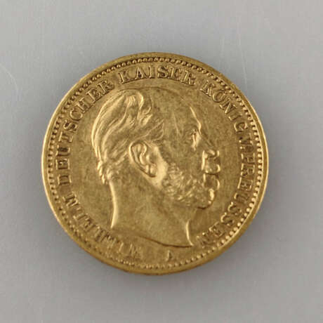 Goldmünze 20 Mark 1872- Deutsches Kaiserreich, Wilhelm II De… - Foto 1