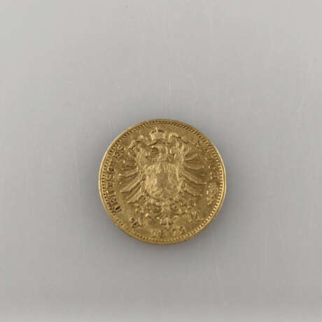 Goldmünze 20 Mark 1872- Deutsches Kaiserreich, Wilhelm II De… - photo 2