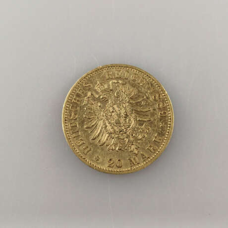 Goldmünze 20 Mark 1889 - Deutsches Kaiserreich, Wilhelm II D… - Foto 2