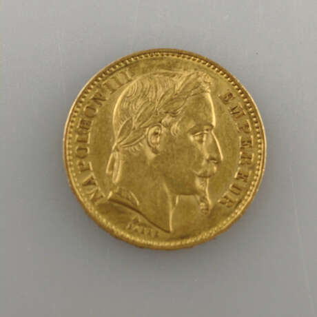 Goldmünze 20 Francs 1867 - Frankreich, Napoleon III Empereur… - Foto 1