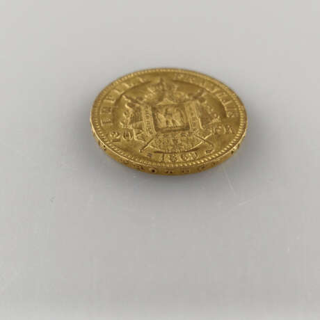 Goldmünze 20 Francs 1867 - Frankreich, Napoleon III Empereur… - фото 3
