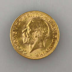 Goldmünze Sovereign 1931 - Großbritannien, George V., Revers…