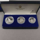 Drei Olympia-Münzensets - 925/000 Silber, Olympische Spiele … - photo 2