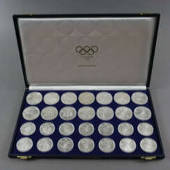 Olympia-Münzenset - 925/000 Silber, Olympische Spiele 1976 i…
