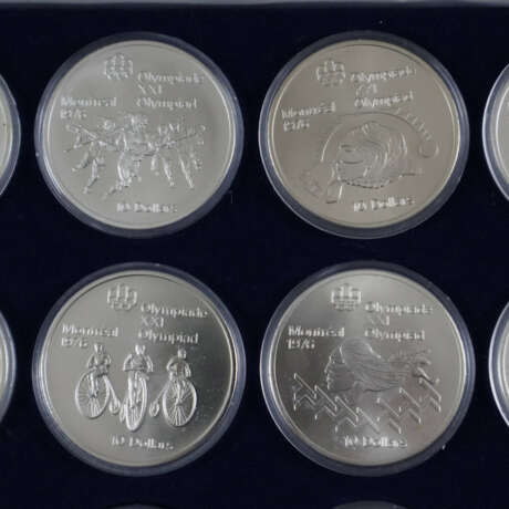 Olympia-Münzenset - 925/000 Silber, Olympische Spiele 1976 i… - фото 5