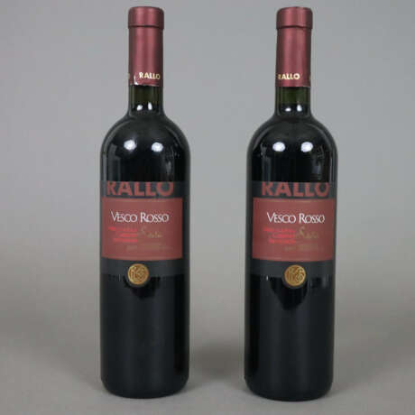 Weinkonvolut - 2 Flaschen 2007 Rallo Vesco Rosso Nero d'Avol… - фото 1