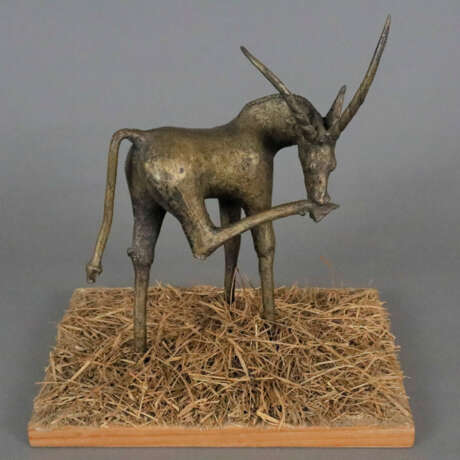 Bronzefigur "Antilope" - wohl afrikanische Bronze patiniert,… - photo 1