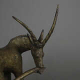 Bronzefigur "Antilope" - wohl afrikanische Bronze patiniert,… - photo 2