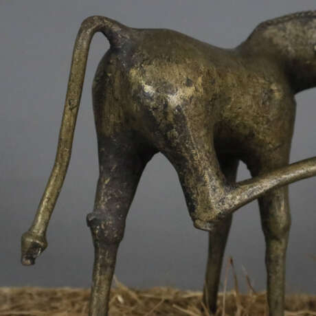 Bronzefigur "Antilope" - wohl afrikanische Bronze patiniert,… - photo 3