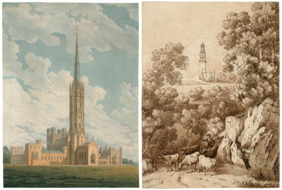 JOHN CHESSELL BUCKLER (BRITISH 1793–1894); AND THOMAS BARKER OF BATH (PONTYPOOL 1769-1847 BATH) - Foto 1