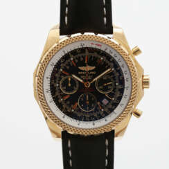 BREITLING for BENTLEY "Special Edition Chronograph" Herrenuhr, Ref. K 25362. Gehäuse Gelbgold 18K.