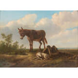 VERBOECKHOVEN, EUGÈNE (1798/99-1881) 'Esel und Hund in Landschaft'. - Foto 1