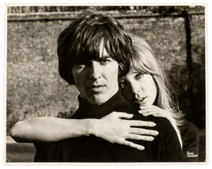 George Harrison and Pattie Boyd at Kinfauns, March 1965