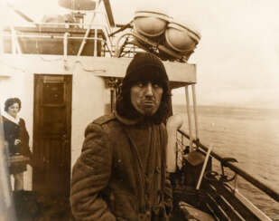 George on the ferry to the Isle of Skye, 1971