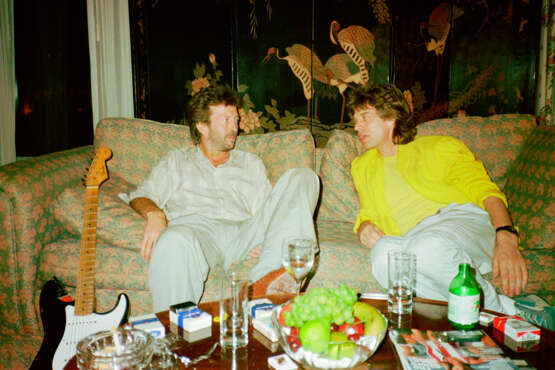 Eric Clapton & Mick Jagger Before Live Aid, Philadelphia, PA, 1985 - photo 1