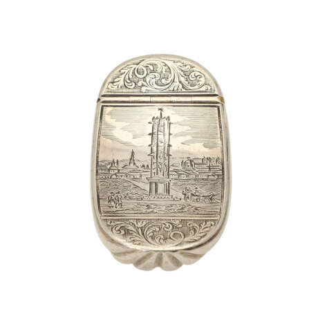 ÖSTERREICH-UNGARN wohl Wien Schnupftabakdose, Silber, 19. Jahrhundert - photo 1