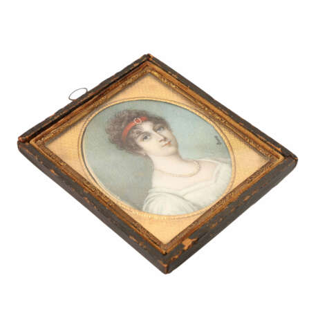 Miniatur 'Damen-Bildnis', 19. Jahrhundert - фото 2