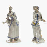 Complete series of 16 figures from the Commedia dellArte. Nymphenburg, after the model by F. A. Bustelli - photo 4