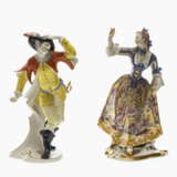 Complete series of 16 figures from the Commedia dellArte. Nymphenburg, after the model by F. A. Bustelli - photo 5