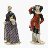 Complete series of 16 figures from the Commedia dellArte. Nymphenburg, after the model by F. A. Bustelli - photo 8