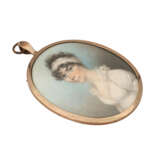 Miniatur 'Damen-Bildnis', 19. Jahrhundert - Foto 3