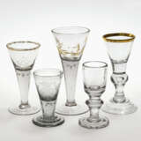 Five goblets. mostly Lauenstein, 2nd half of the 18th century - photo 1