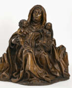Sculptures. Virgin and Child with Saint Anne. Central Germany/Saxony, circa 1490