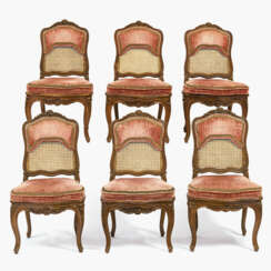 A six-piece suite. France, mid-18th century