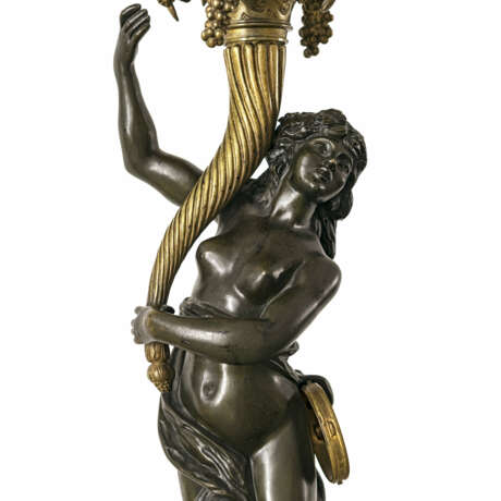 A nine-light candelabrum with Bacchante. France, late 19th century - photo 3
