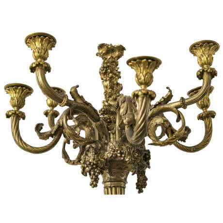 A nine-light candelabrum with Bacchante. France, late 19th century - photo 4