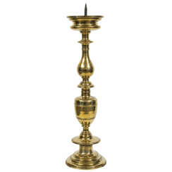 A large baluster candlestick. Baroque style