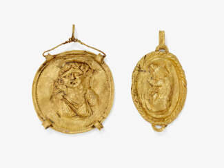 Zwei Medaillons. Römisch, 3. Jh. n. Chr