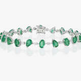 A classic cocktail bracelet decorated with finely coloured emeralds and brilliant-cut diamonds. Germany - photo 1