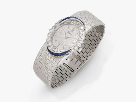 A ladies wristwatch with brilliant-cut diamonds and sapphires. Geneva, 1970s-1980s, PIAGET, reference 9348 A 6, serial number 202261 - photo 1