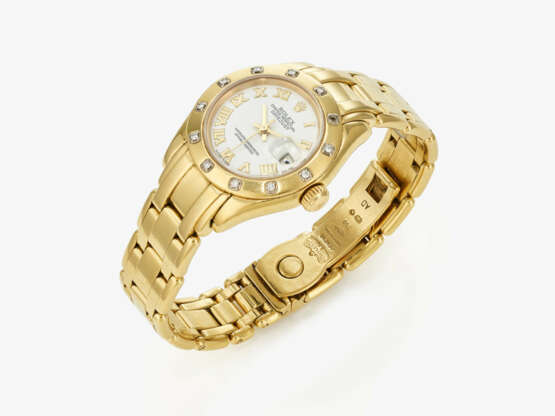 A ladies wristwatch. Geneva, ROLEX, DATE JUST, PEARLMASTER - фото 1