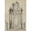 Johann Georg Dirr. Sketch for an eight-column high altar for the Salem Minster - Auction Items
