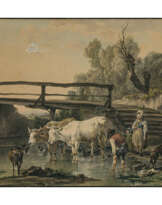 Wilhelm von Kobell. Die Furt vor dem Steg