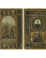Icilio Federico Joni, zugeschrieben. Two Biccherna panels