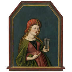 Oberrheinischer Meister circa 1500. Saint Mary Magdalene