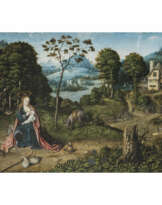Joachim Patinir (Patenier), Umkreis bzw. Nachfolge. Landscape with the Rest on the Flight into Egypt