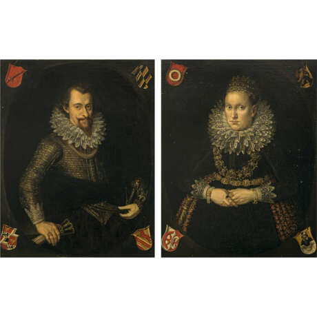 Nürnberg circa 1615. Johann Wilhelm Kreß von Kressenstein and Susanna Kreß von Kressenstein, née Koler von Neunhof - photo 1