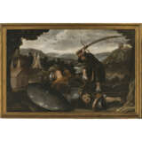 Italo-Flämisch 17th century. David beheads Goliath - photo 2