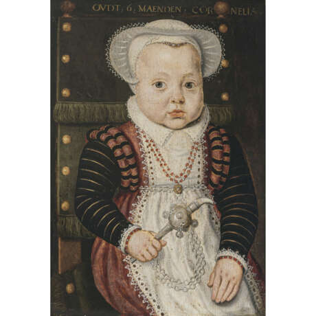 Flämisch 1st half of the 17th century. Portrait of a six-month-old girl - photo 1