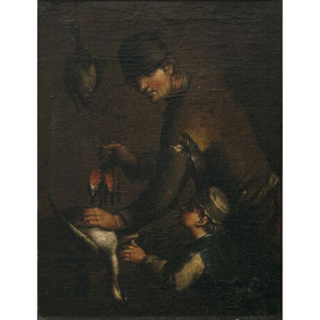 Niederlande (Nicolaes Maes, 1634 Dordrecht - 1693 Amsterdam, Umkreis?) 17th century. The bird dealer - фото 1