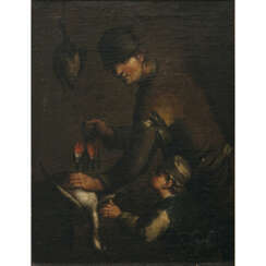 Niederlande (Nicolaes Maes, 1634 Dordrecht - 1693 Amsterdam, Umkreis?) 17th century. The bird dealer