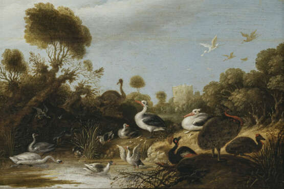 Gillis Claesz. de Hondecoeter. Shoreland with birds - фото 1